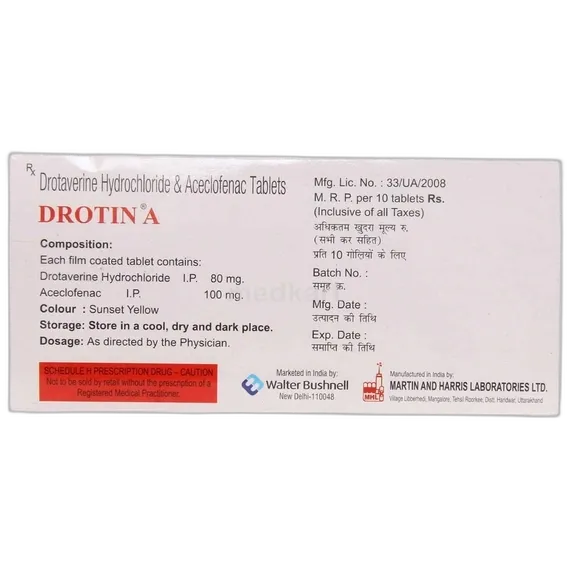 drotin a tablet 10's